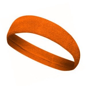Sporcu Havlu Kafa Bandı, Alın Ter Bandı Headband Turuncu