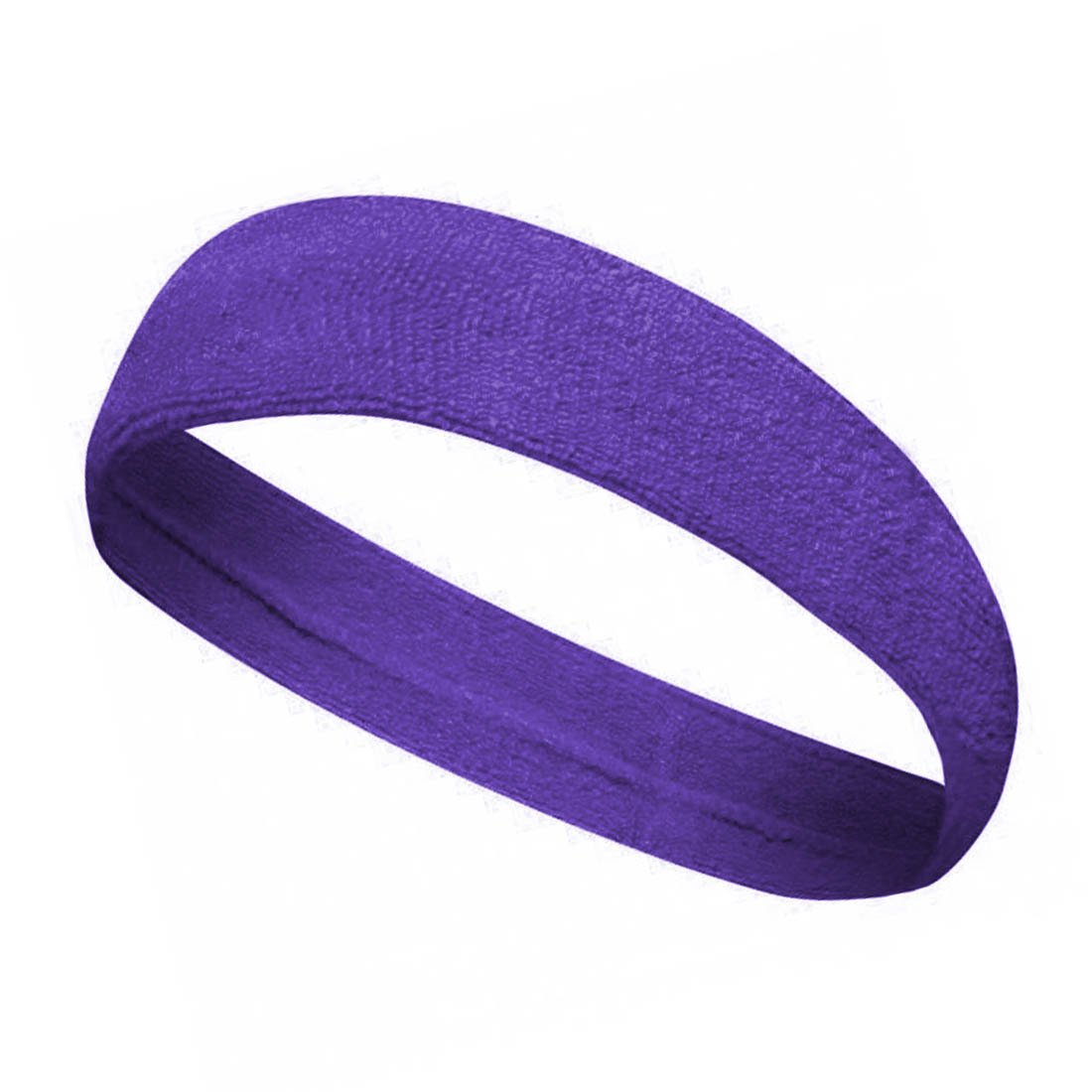 Sporcu Havlu Kafa Bandı, Alın Ter Bandı Headband Mor