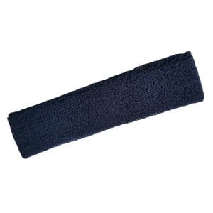 Sporcu Havlu Kafa Bandı, Alın Ter Bandı Headband Lacivert