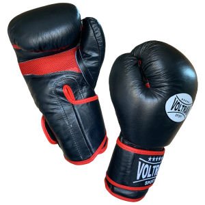 Voltran Classic Hakiki Deri Muay Thai ve Boks Eldiveni Siyah
