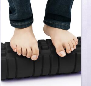 Delta Orta Sert Tırtıklı Foam Roller Siyah