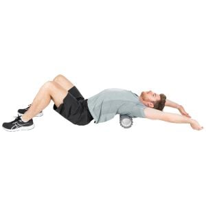 Delta Orta Sert Tırtıklı Foam Roller Gri