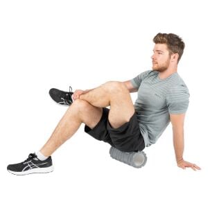 Delta Orta Sert Tırtıklı Foam Roller Gri