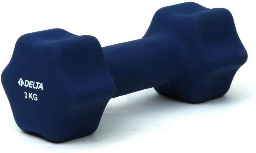Delta 3 kg. 1 Adet Neopren Dambıl Lacivert