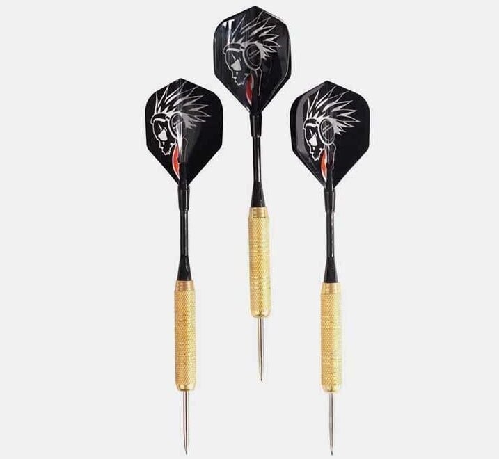 Delta Çelik Uçlu ve Renkli Kanatlı 3lü Dart Oku Seti 18 Gr.