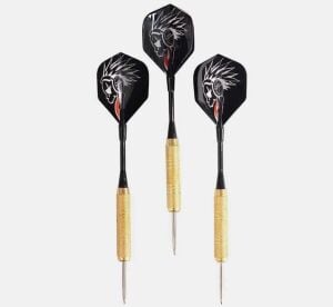 Delta Çelik Uçlu ve Renkli Kanatlı 3lü Dart Oku Seti 18 Gr.