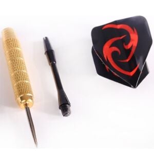 Delta Çelik Uçlu ve Renkli Kanatlı 3lü Dart Oku Seti 24 Gr.