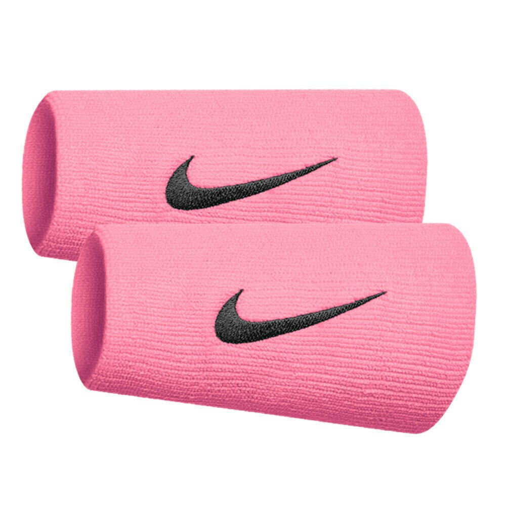 Nike Swoosh Wristbands Doublewide Uzun Havlu El Bilekliği Pembe