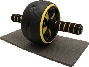 Delta Ab Wheel Karın Egzersiz ve Fitness Tekerleği Siyah-Sarı