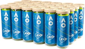 24 Kutu Dunlop Australian Open 3'lü tenis Topu - Vakum Ambalajlı