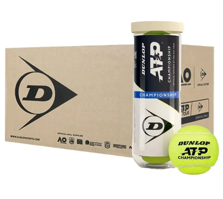 24 Kutu Dunlop ATP Championship 3'lü tenis Topu - Vakum Ambalajlı