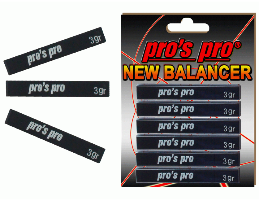Pros Pro Balancer 6lı Tenis Raketi Dengeleyici Ağırlık Bant Siyah