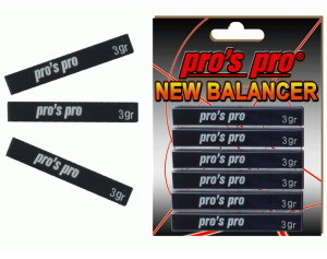 Pros Pro Balancer 6lı Tenis Raketi Dengeleyici Ağırlık Bant Siyah