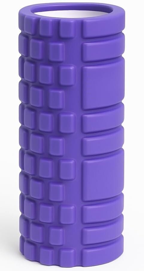 Delta Orta Sert Tırtıklı Foam Roller Mor