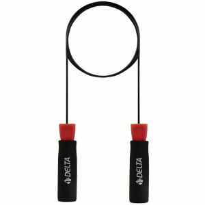 Delta Sünger Tutamaçlı Rulmanlı Ayarlanabilir Atlama İpi Kırmızı