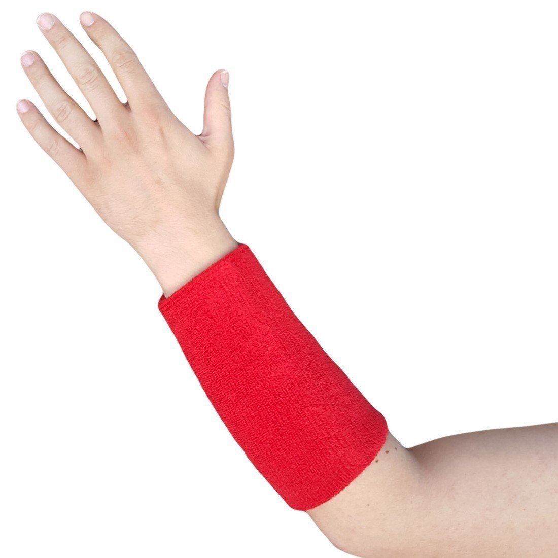 Basketbol Havlu El Bilekliği Geniş El Bilekliği Kırmızı