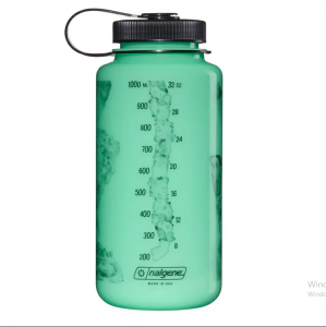 Nalgene Wide Mouth 32 Oz Suluk Matara 1 Litre GloWyld Kristal