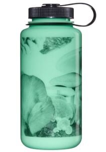 Nalgene Wide Mouth 32 Oz Suluk Matara 1 Litre GloWyld Mushrooms