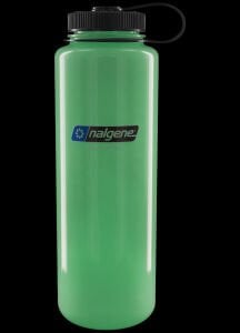 Nalgene Wide Mouth 48 Oz Suluk Matara 1,5 Litre GloWyld Yeşil