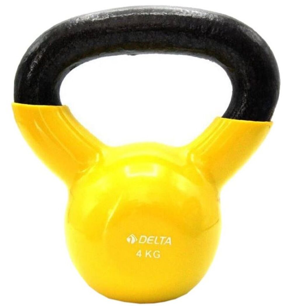 Delta 4 Kg. Kettle Bell Çaydanlık Dambıl Tekli Sarı