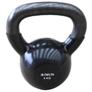 Delta 6 Kg. Kettle Bell Çaydanlık Dambıl Tekli Siyah