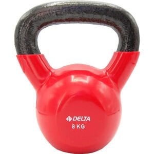 Delta 8 Kg. Kettle Bell Çaydanlık Dambıl Tekli Kırmızı