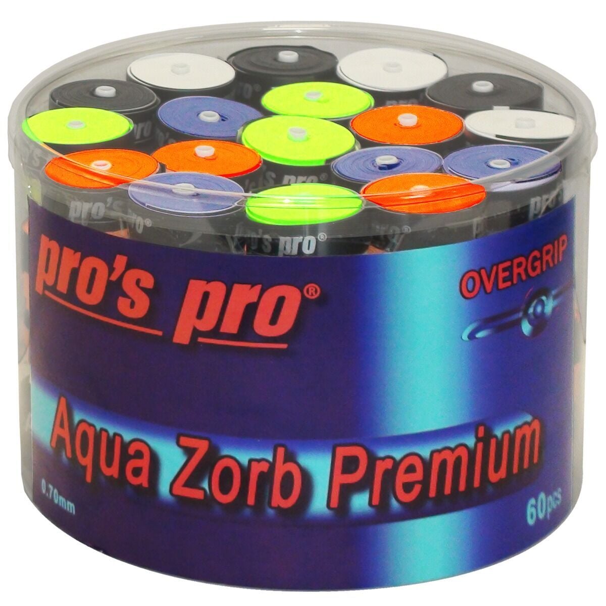 Pros Pro Aqua Zorb 60lı Kutu Overgrip 5 Renkli