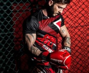 Green Hill Tiger Iba Onaylı Deri Müsabaka Boks Eldiveni Mavi