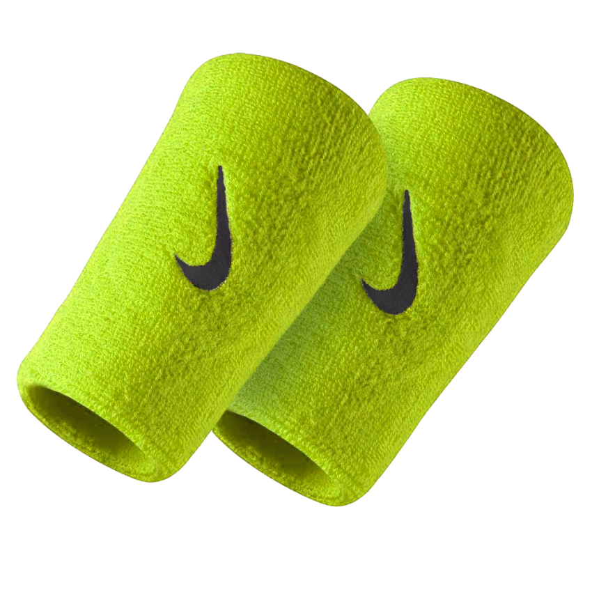 Nike Swoosh Wristbands Doublewide Uzun Havlu El Bilekliği Yeşil