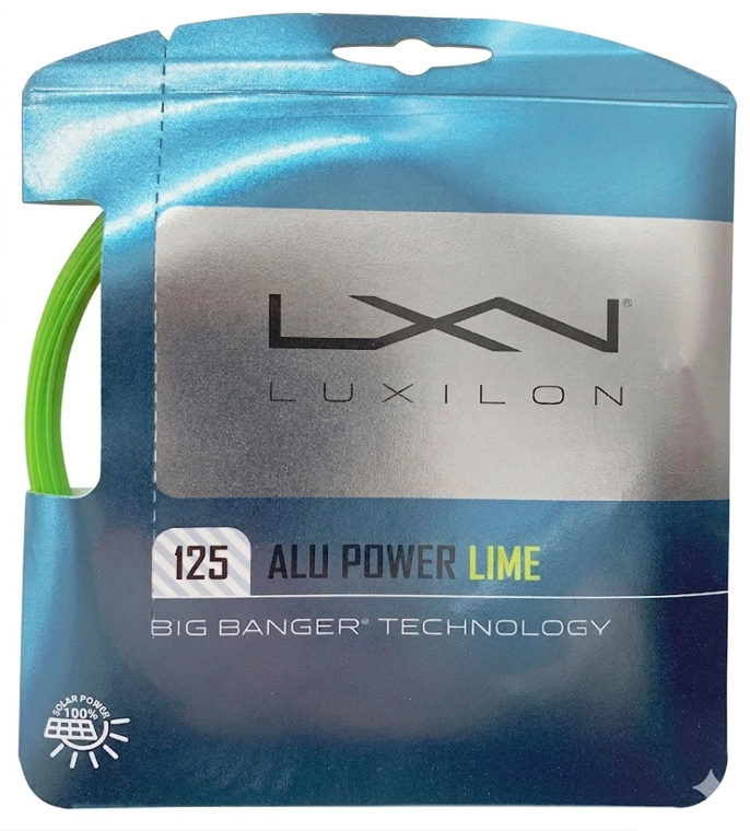 Luxilon 125 Alu Power 1,25 mm. Kordaj Lime