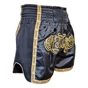 Dragon Thai Nakışlı Kick Boks ve  Muay Thai Şortu Siyah