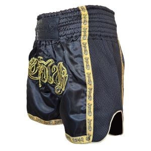 Dragon Thai Nakışlı Kick Boks ve  Muay Thai Şortu Siyah