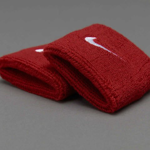 Nike Swoosh Wristbands Havlu El Bilekliği Kırmızı Renk