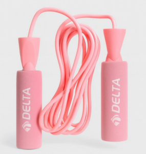 Delta Sünger Tutamaçlı Rulmanlı Ayarlanabilir Atlama İpi Pembe