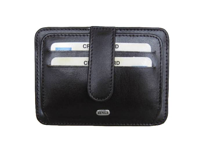 Zenga Orjinal Deri Cüzdanlı Kredi Kartlık 024-1 Siyah