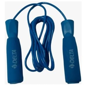 Delta Sünger Tutamaçlı Rulmanlı Ayarlanabilir Atlama İpi Mavi