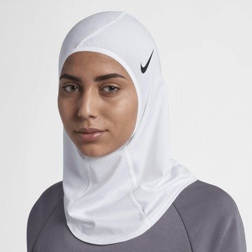 Nike Pro Dri-Fit Hijab Sporcu Başörtüsü Eşarp Beyaz M-L