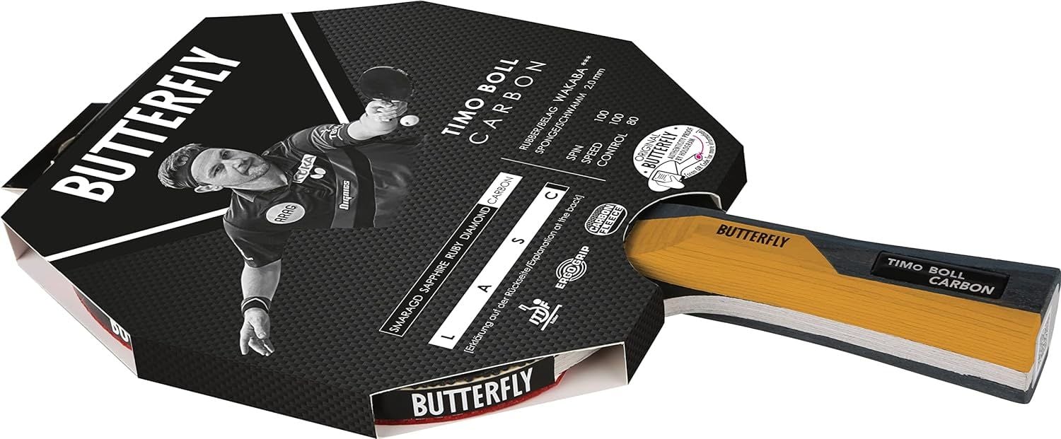 Butterfly Timo Boll Carbon Masa Tenisi Raketi ITTF Onaylı