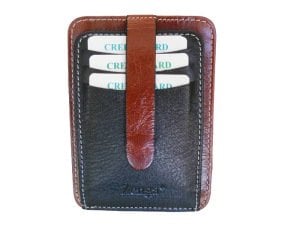 Zenga Orjinal Deri Cüzdanlı Kredi Kartlık 031-04 Siyah Taba Karışık Renkli Garni Greyzi