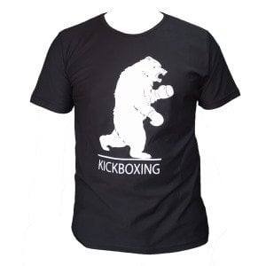Leon Bear Kickboxing Tişört Siyah