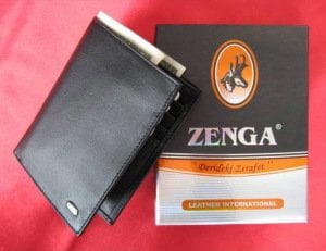 Zenga Orjinal Deri Erkek Cüzdanı 102-1 Siyah Renkli