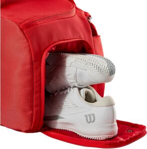 Wilson Süper Tour Duffel Spor, Seyahat ve Tenis Çantası Kırmızı