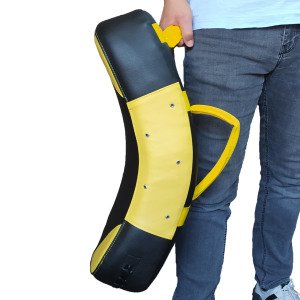 Leon Curved Büyük Boy Darbe Yastığı Kick-Boks Lowkick Pads Sarı