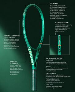 Wilson Blade 100L V10 Tenis Raketi 285 Gr. WR208110U0
