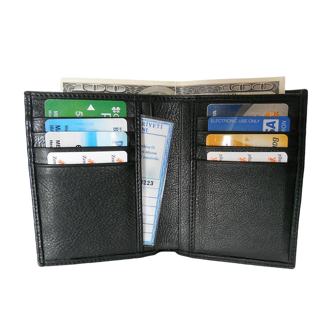 Zenga Orjinal Deri Erkek Cüzdanı İnce 708-1 Siyah