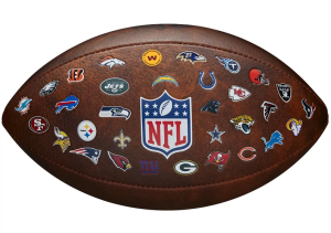 Wilson NFL Off Throwback 32 Team Logo Amerikan Futbol Topu