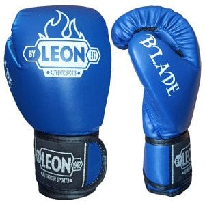 Leon Blade Training Boks, Kick Boks ve Muay Thai Eldiveni Mavi