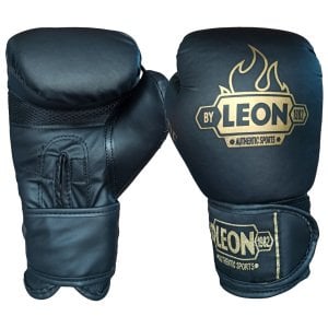 Leon Blade Training Boks, Kick Boks ve Muay Thai Eldiveni Siyah 10 Oz
