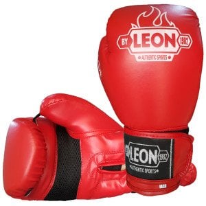 Leon Blade Training Boks, Kick Boks ve Muay Thai Eldiveni Kırmızı
