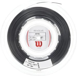 Wilson Revolve Spin 1,25 mm. Rulo Raket Kordajı 200 metre Siyah
